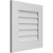 Ekena Millwork Vertical Surface Mount PVC Gable Vent: Non-Functional, w/ 3-1/2"W x 1"P Standard Frame, 20"W x 20"H GVPVE20X2001SN - alternate 5